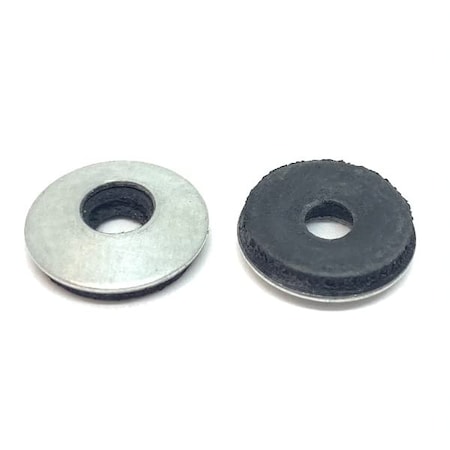 Boltsandnuts.Com 200 Pieces 1/4in Steel Bonded Sealing Rubber Washers Galvanized, 200PK 25BSW2G-200